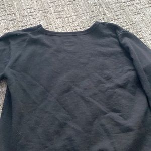 Plane black Hanes Sweatshirt